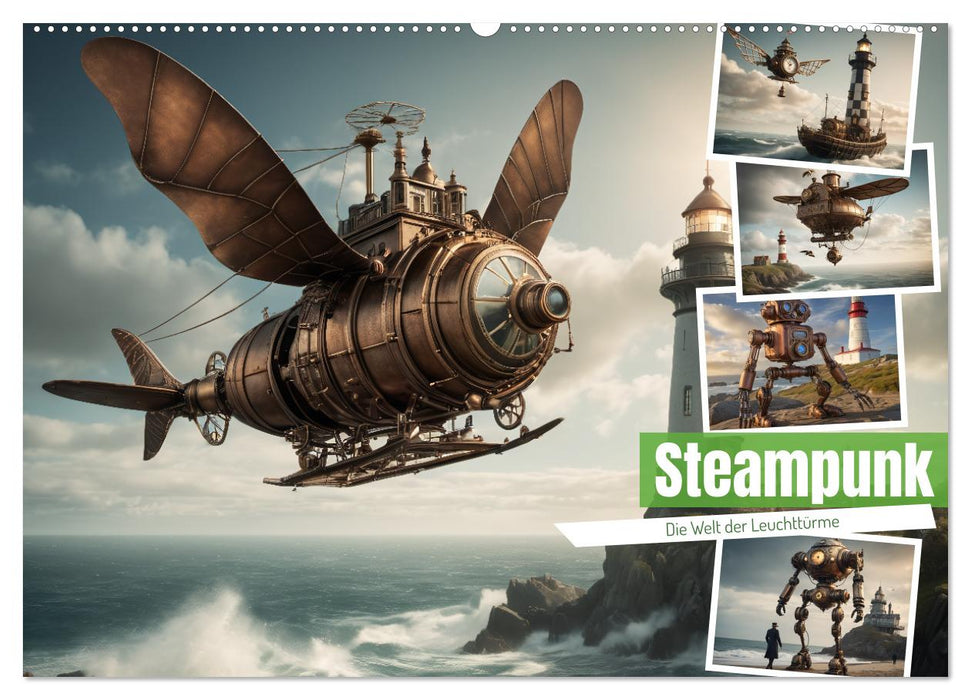 Steampunk - Die Welt der Leuchttürme (CALVENDO Wandkalender 2025)