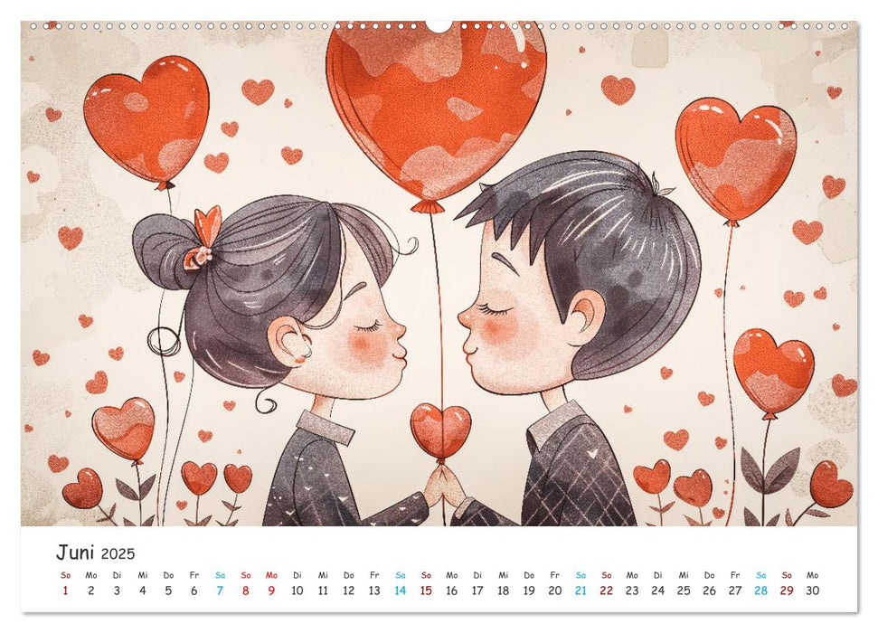 Die Melodie der Liebe (CALVENDO Wandkalender 2025)