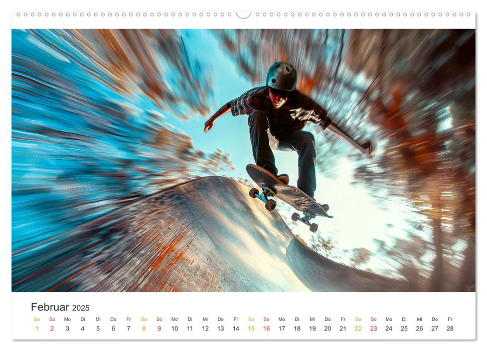 Skateboarding - tolle Momente (CALVENDO Wandkalender 2025)