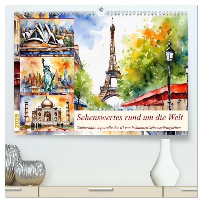 Sehenswertes rund um die Welt (CALVENDO Premium Wandkalender 2025)
