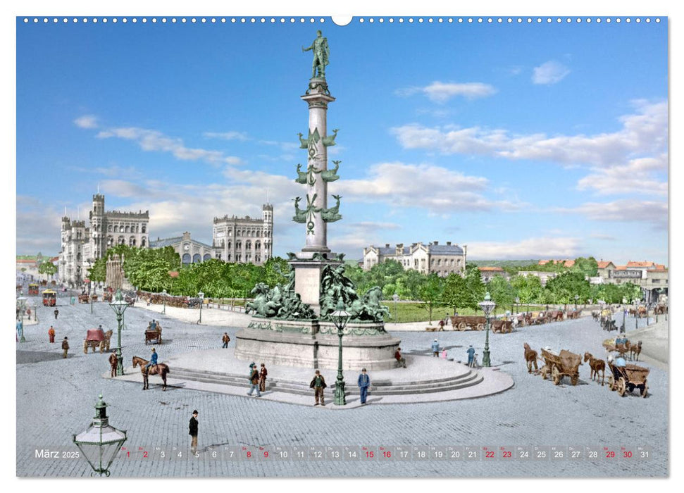 Wien um das Jahr 1900 - Fotos neu restauriert und koloriert (CALVENDO Wandkalender 2025)