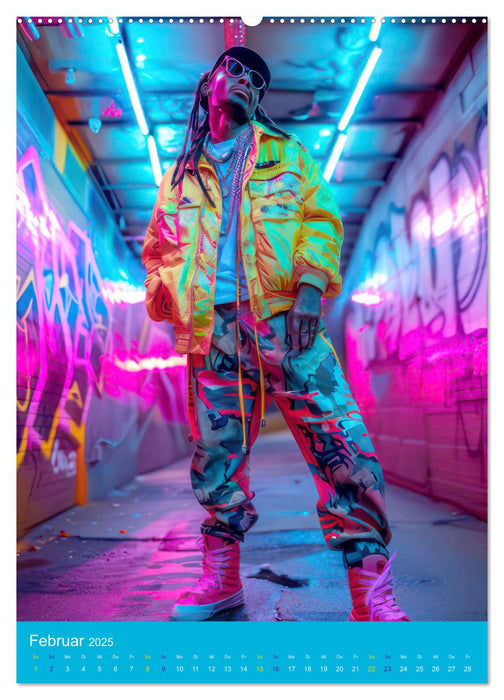 Hip-hop Begeisterung (CALVENDO Premium Wandkalender 2025)