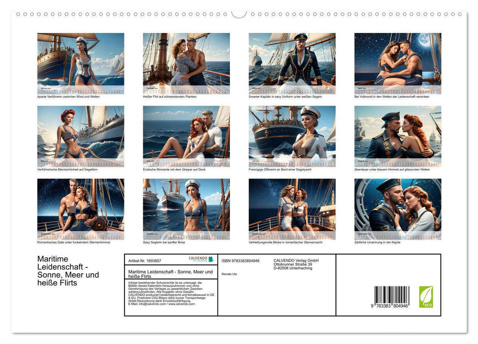 Maritime Leidenschaft - Sonne, Meer und heiße Flirts (CALVENDO Premium Wandkalender 2025)