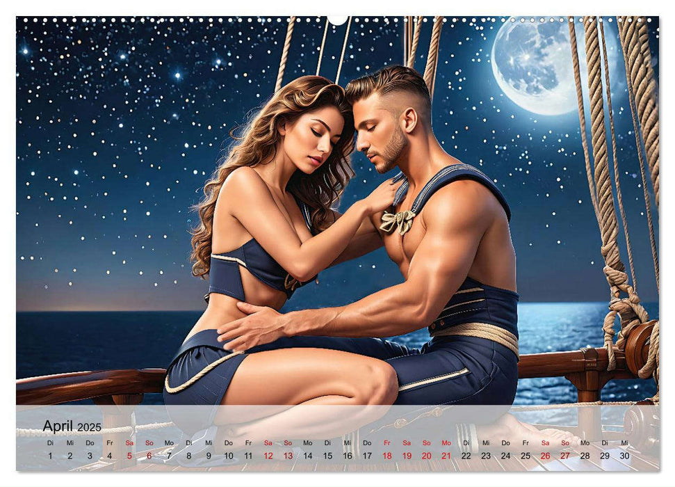 Maritime Leidenschaft - Sonne, Meer und heiße Flirts (CALVENDO Premium Wandkalender 2025)