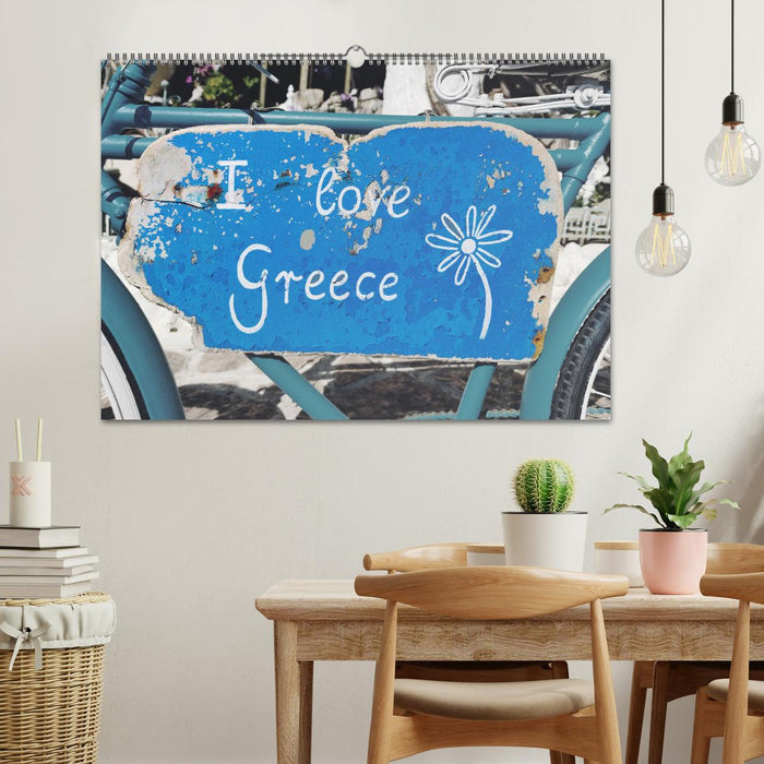 I love Greece (CALVENDO Wandkalender 2025)