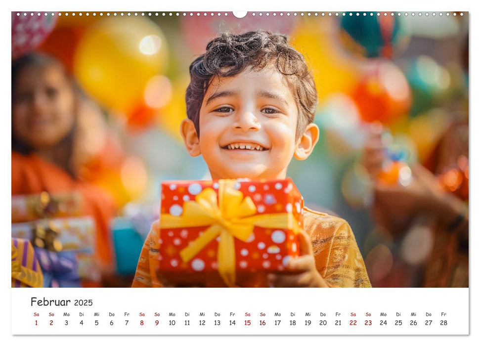 Die Sprache des Herzens - Lächeln als Ausdruck der Menschlichkeit durch eine KI in Szene gesetzt (CALVENDO Premium Wandkalender 2025)