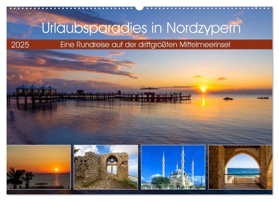 Urlaubsparadies in Nordzypern (CALVENDO Wandkalender 2025)