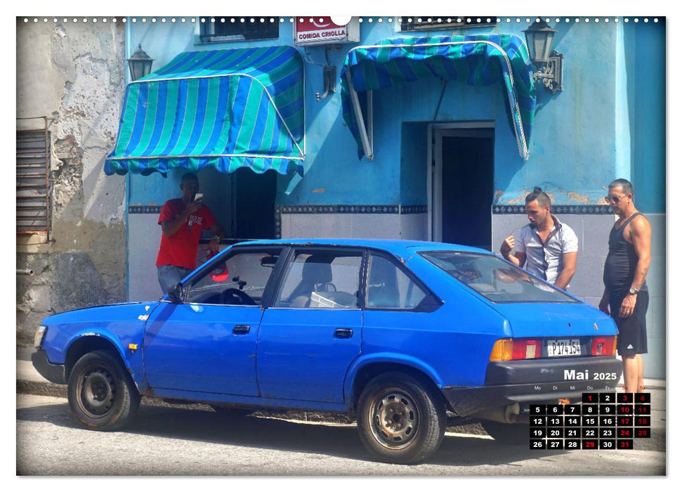 Moskwitsch-2141 - Ein russischer Oldtimer in Kuba (CALVENDO Wandkalender 2025)