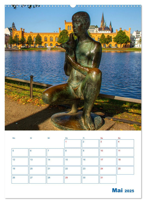 Residenzstadt Schwerin - Mecklenburg-Vorpommern - Terminplaner (CALVENDO Wandkalender 2025)