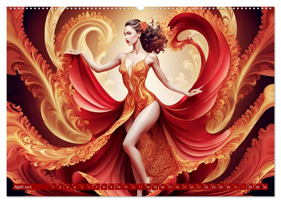 Wundervolle Tanzschwingungen (CALVENDO Wandkalender 2025)