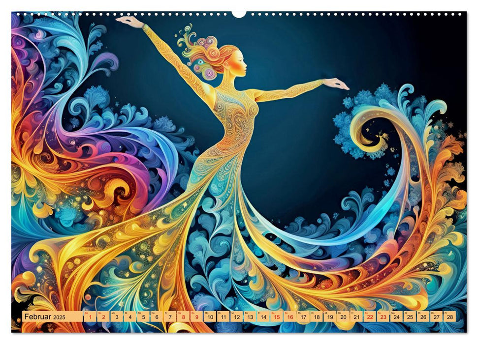 Wundervolle Tanzschwingungen (CALVENDO Premium Wandkalender 2025)