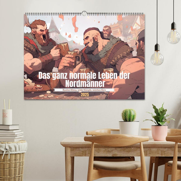 Das ganz normale Leben der Nordmänner (CALVENDO Wandkalender 2025)
