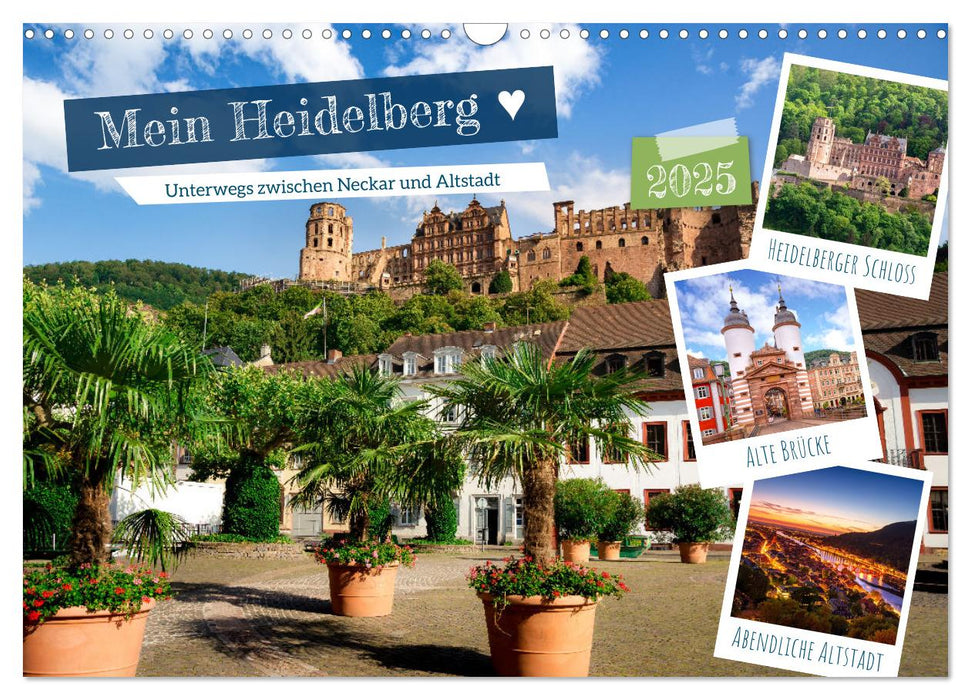 Mein Heidelberg - Unterwegs zwischen Neckar und Altstadt (CALVENDO Wandkalender 2025)