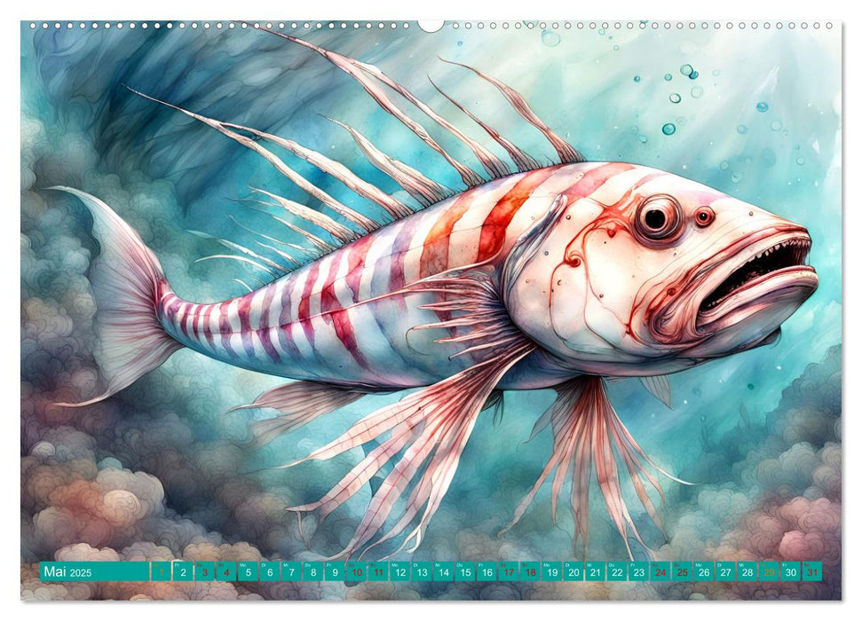 Meereskreaturen - Lebendige Unterwasserwelt (CALVENDO Wandkalender 2025)