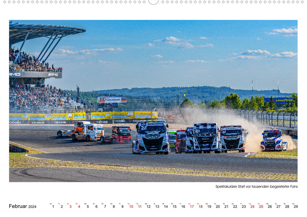 TRUCK RACING - Motorsport in XXL (CALVENDO Wandkalender 2024)
