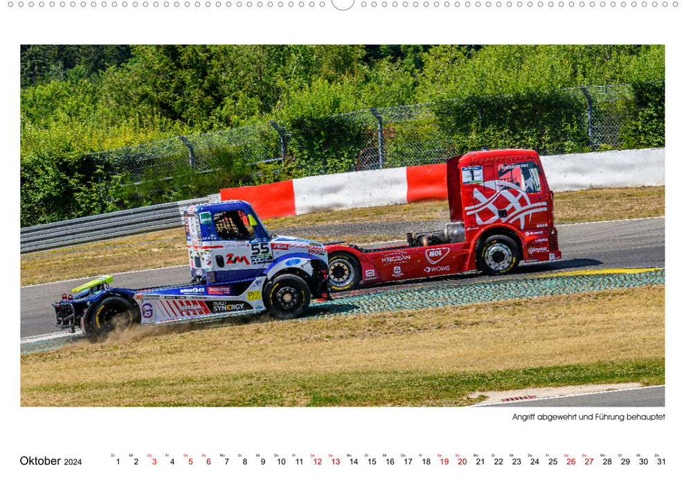 TRUCK RACING - Motorsport in XXL (CALVENDO Premium Wall Calendar 2024) 