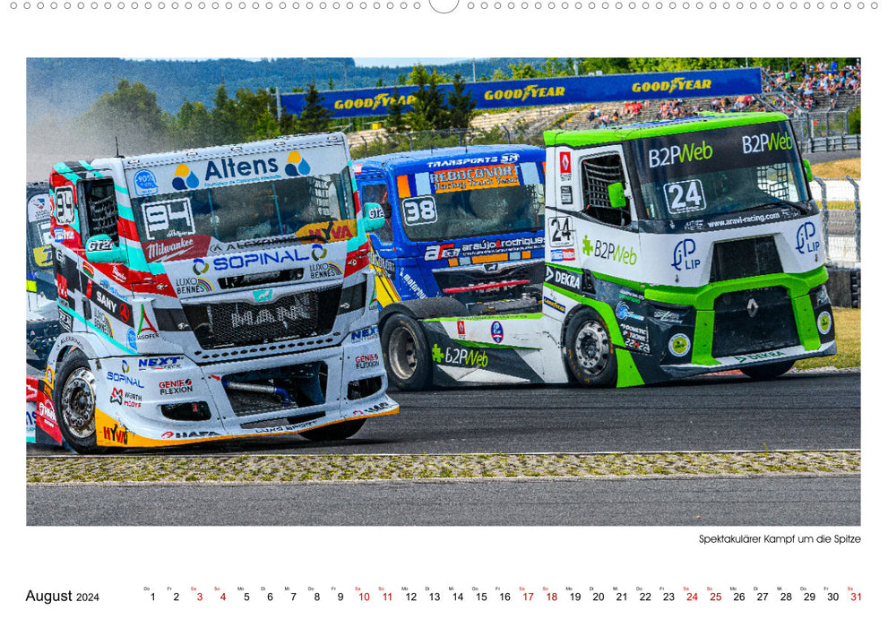 TRUCK RACING - Motorsport in XXL (CALVENDO Premium Wandkalender 2024)