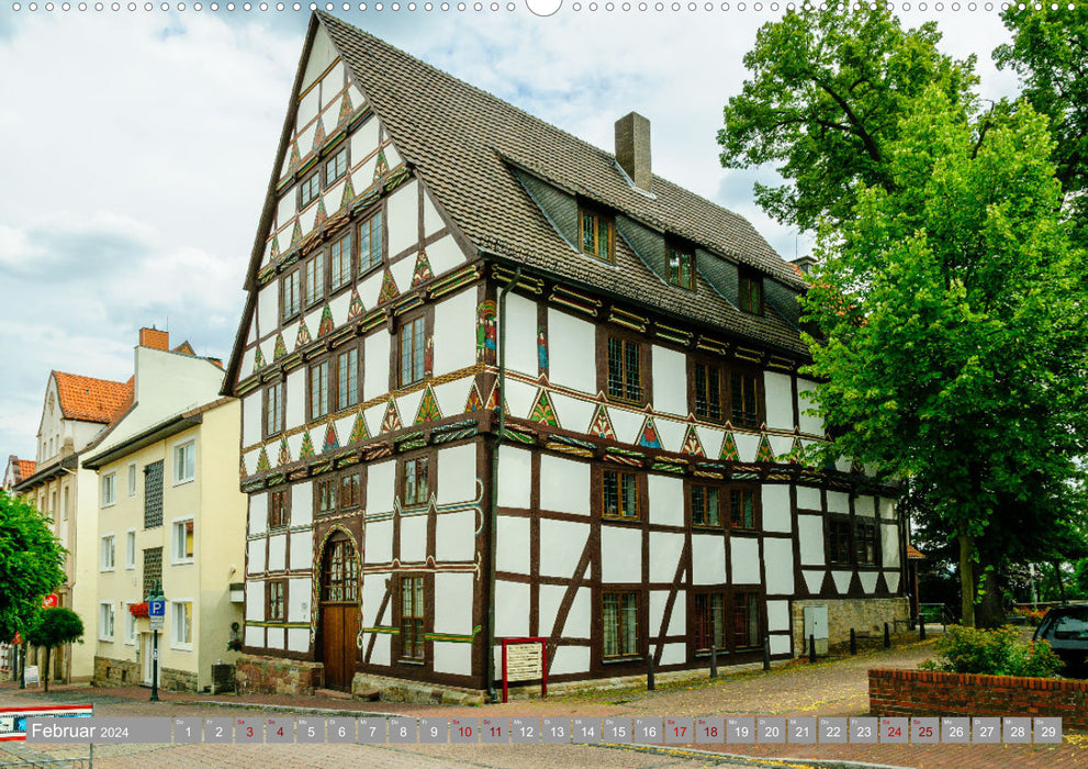 Un regard sur la ville hanséatique de Warburg (calendrier mural CALVENDO 2024) 