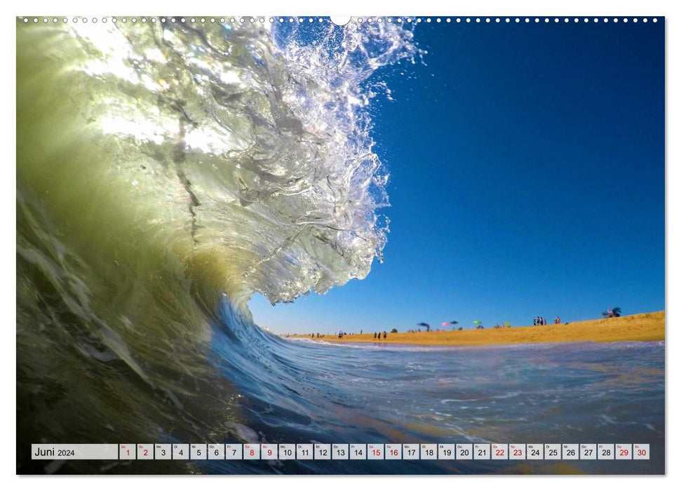 Surfen - from Inside the Barrel (CALVENDO Wandkalender 2024)