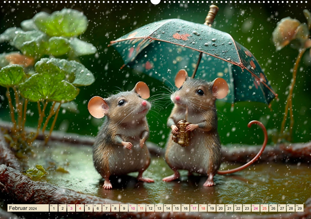 Mäuse Freunde (CALVENDO Wandkalender 2024)
