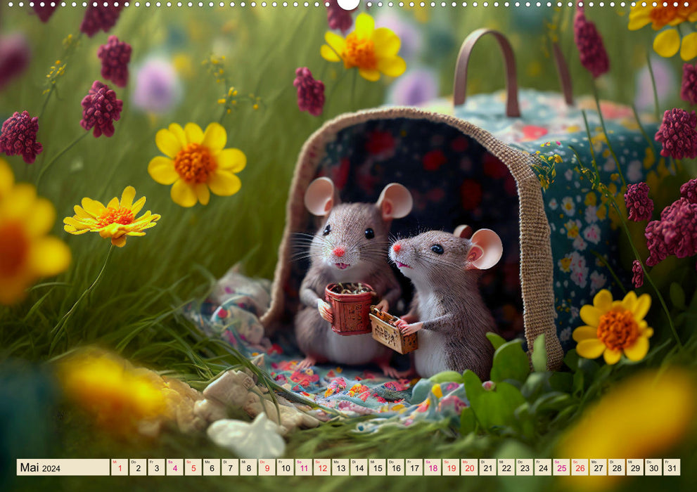 Mice Friends (CALVENDO Wall Calendar 2024) 