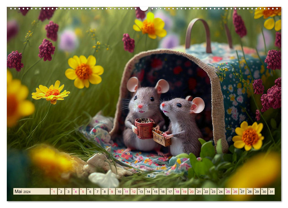 Mice Friends (CALVENDO Wall Calendar 2024) 