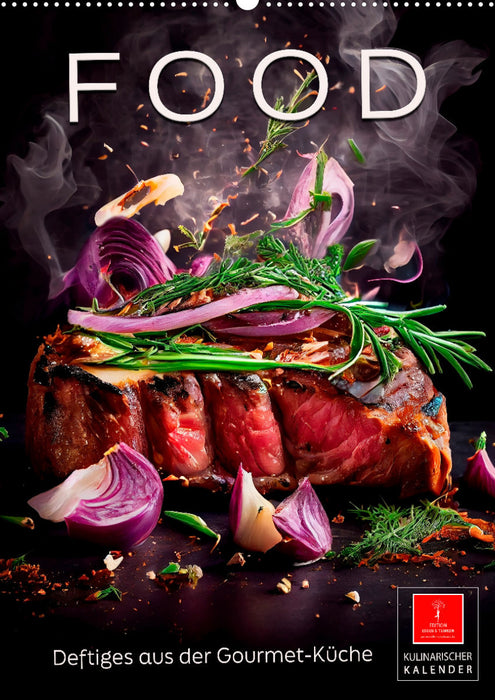 Food - Hearty dishes from the gourmet kitchen (CALVENDO wall calendar 2024) 