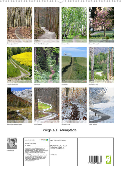 Paths as dream paths (CALVENDO Premium Wall Calendar 2024) 