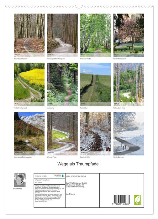 Paths as dream paths (CALVENDO Premium Wall Calendar 2024) 