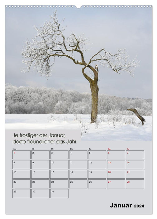 Weather rules of the farmers (CALVENDO wall calendar 2024) 