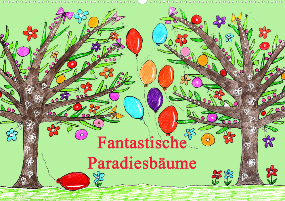 Arbres paradisiaques fantastiques (Calendrier mural CALVENDO 2024) 