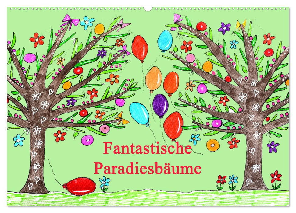 Fantastiche Paradiesbäume (CALVENDO Wandkalender 2024)