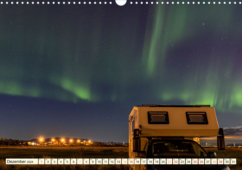Overlanding on Iceland - Crisscross the island with the 4x4 camper (CALVENDO wall calendar 2024) 