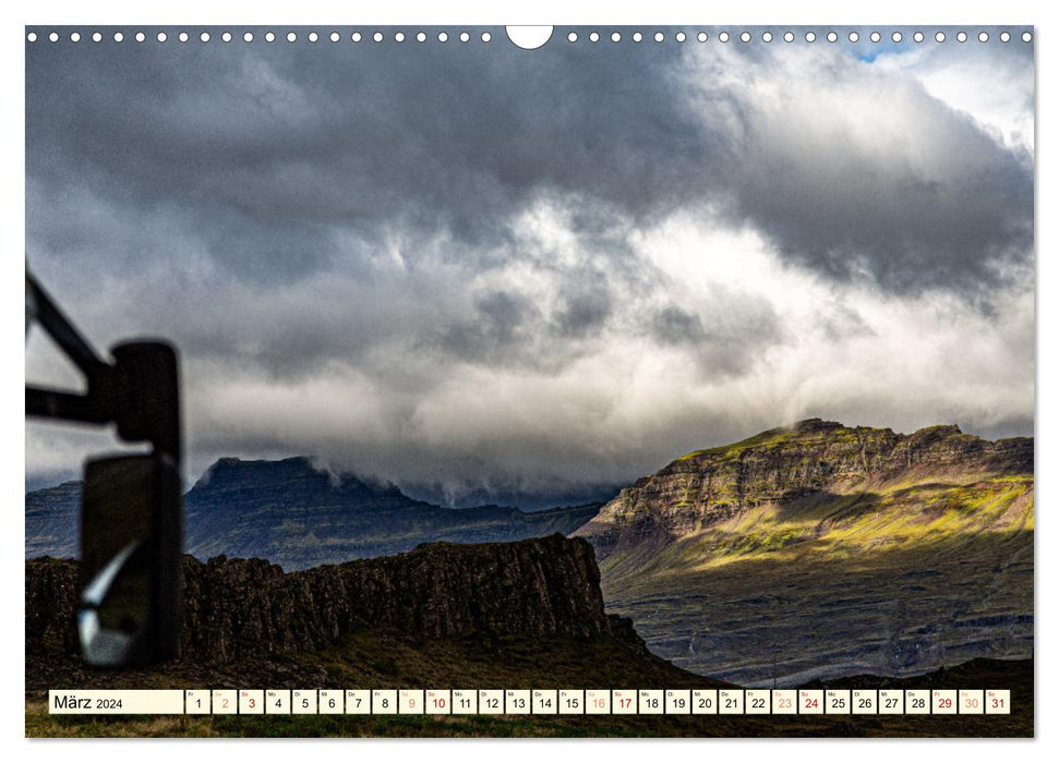 Overlanding on Islande - Sillonnez l'île avec le camping-car 4x4 (Calendrier mural CALVENDO 2024) 