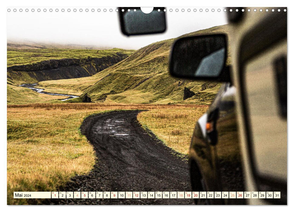 Overlanding on Islande - Sillonnez l'île avec le camping-car 4x4 (Calendrier mural CALVENDO 2024) 