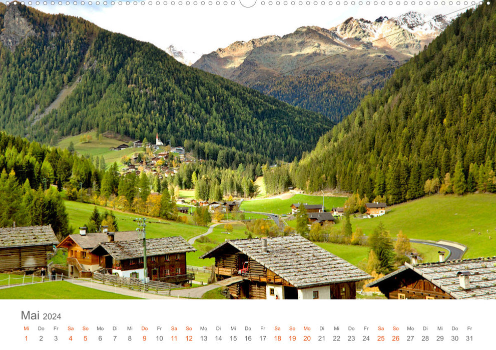 Automne doré au Tyrol du Sud (calendrier mural CALVENDO 2024) 