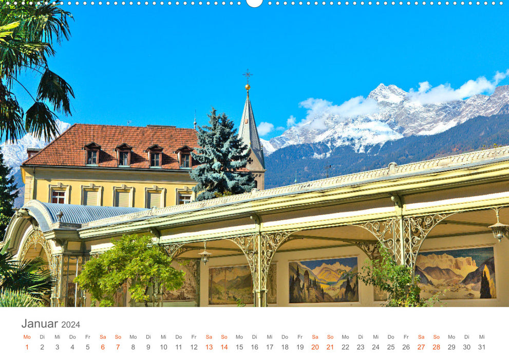 Golden autumn in South Tyrol (CALVENDO Premium wall calendar 2024) 