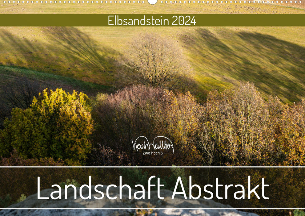 Landscape Abstract - Elbe Sandstone (CALVENDO Wall Calendar 2024) 