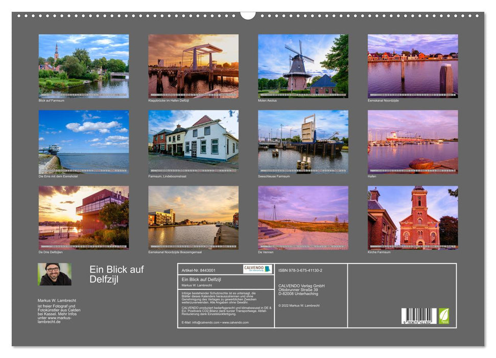 A look at Delfzijl (CALVENDO wall calendar 2024) 