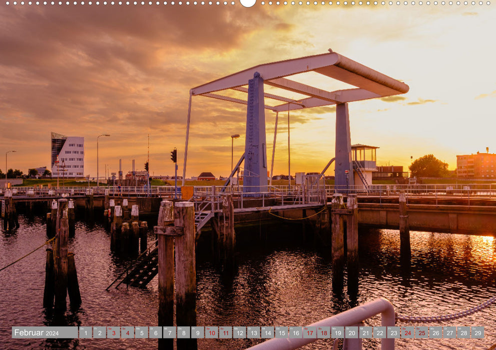 A look at Delfzijl (CALVENDO Premium Wall Calendar 2024) 