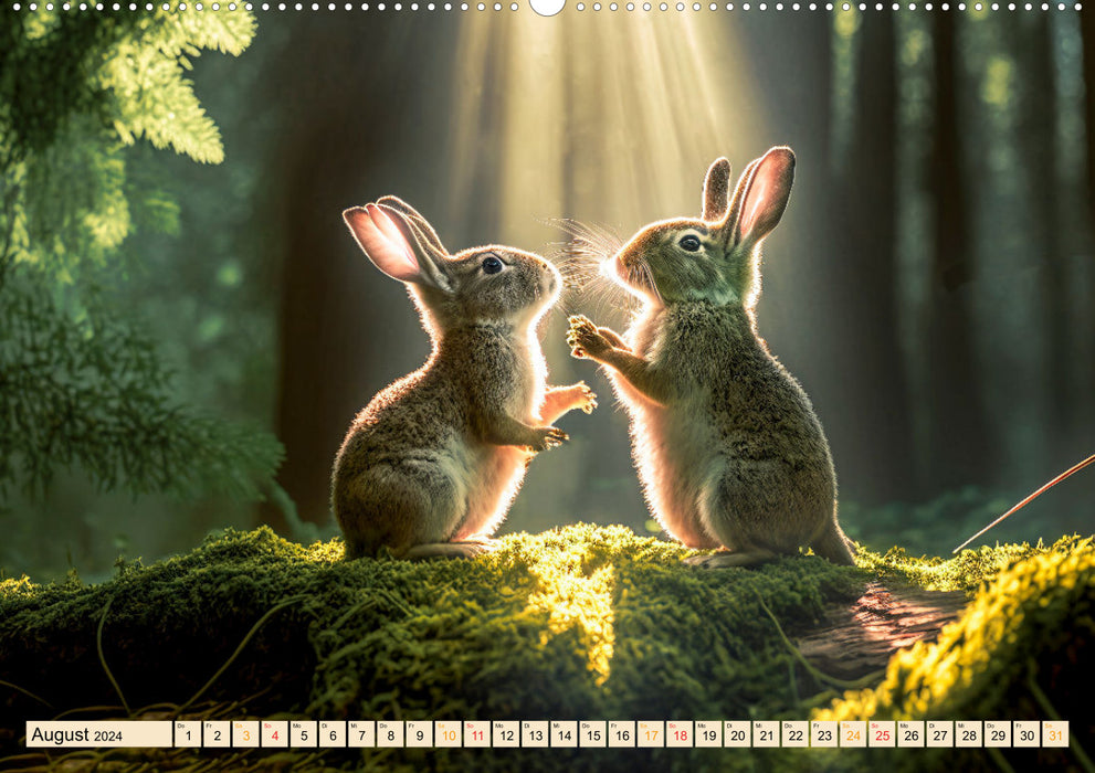 Cute wildlife - discover the world together (CALVENDO wall calendar 2024) 