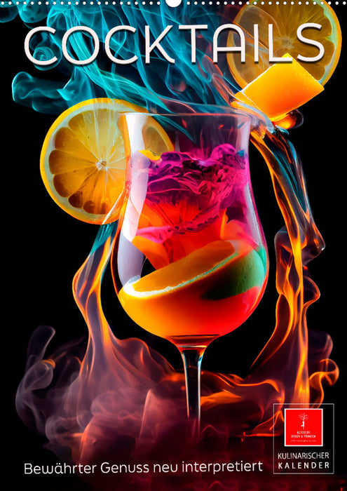 Cocktails - Tried and tested enjoyment reinterpreted (CALVENDO wall calendar 2024) 