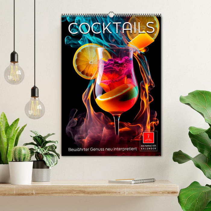 Cocktails - Tried and tested enjoyment reinterpreted (CALVENDO wall calendar 2024) 