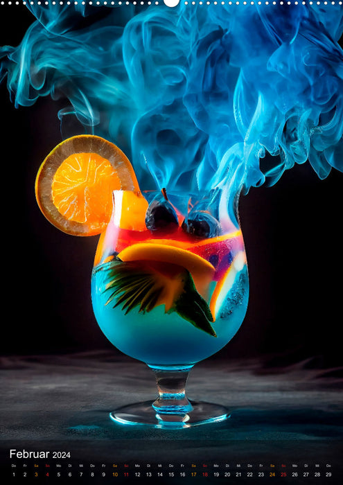 Cocktails - Un plaisir éprouvé réinterprété (calendrier mural CALVENDO 2024) 