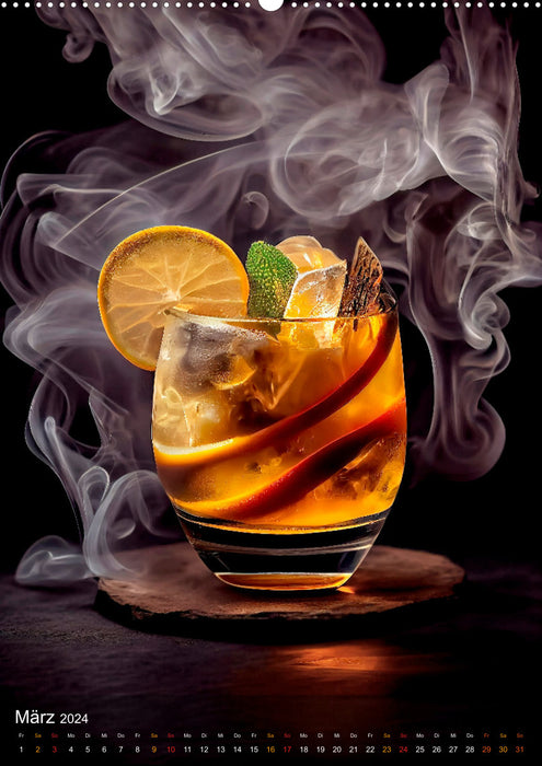 Cocktails - Tried and tested enjoyment reinterpreted (CALVENDO wall calendar 2024) 