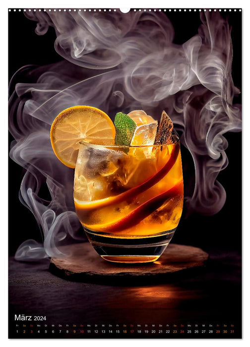 Cocktails - Bewährter Genuss neu interpretiert (CALVENDO Wandkalender 2024)