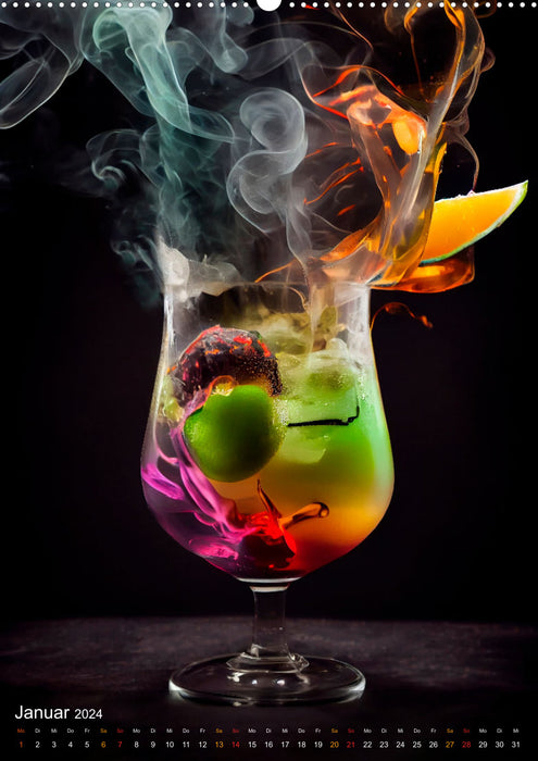 Cocktails - Bewährter Genuss neu interpretiert (CALVENDO Premium Wandkalender 2024)