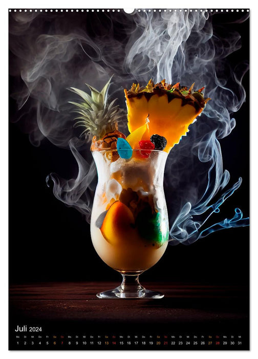 Cocktails - Tried and tested enjoyment reinterpreted (CALVENDO Premium Wall Calendar 2024) 