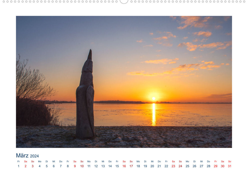 Pearl Lower Saxony - Dümmer Lake (CALVENDO Premium Wall Calendar 2024) 