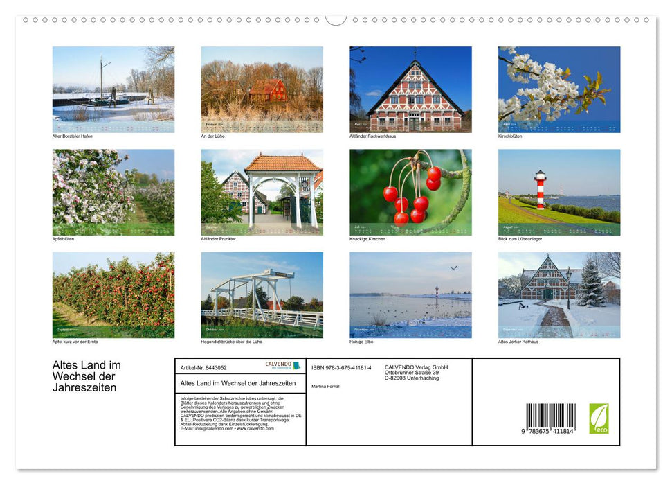 Old country in the changing seasons (CALVENDO Premium Wall Calendar 2024) 